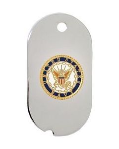 14769-DTN - United States Navy Insignia Dog Tag Key Ring