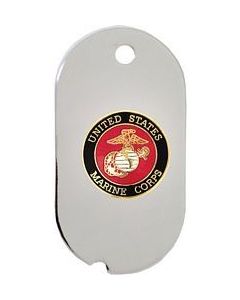 14771-DTN - United States Marine Corps Insignia Dog Tag Key Ring