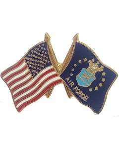 14807 - United States and United States Air Force Emblem Flag Pin