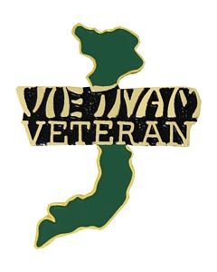 14830 - Vietnam Shaped Veteran Pin