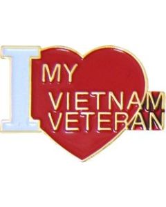 14837 - I Love My Vietnam Veteran Pin