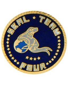 14916 - US Navy Seal Team Four Insignia Pin