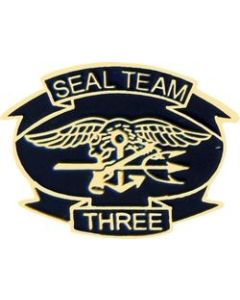 14993 - US Navy Seal Team Three Insignia Pin
