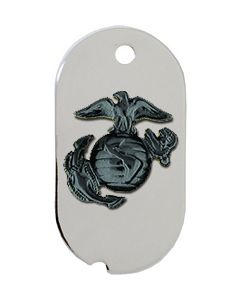 15135-DTNBK - United States Marine Corp Eagle, Globe, & Anchor (EGA) Dog Tag Keyring