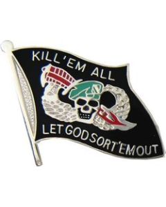 15722 - Kill' Em All Flag Pin