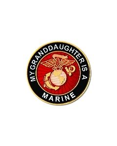 15814 - My Granddaughter Is A Marine Insignia Pin