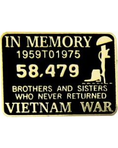 15843 - Vietnam In Memory Pin