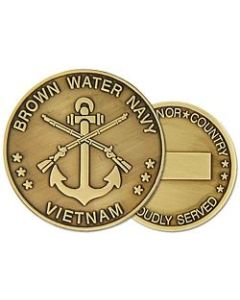 22320 - United States Navy Brown Water Navy Vietnam Challenge Coin