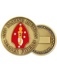 22327 - 2nd Marine Division Challenge Coin