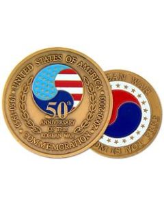 22344 - Korea 50th Anniversary Challenge Coin