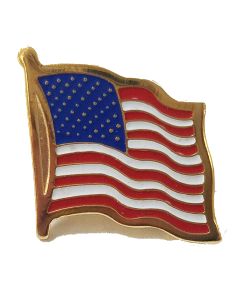 258000 - PIN-US WAVY FLAG