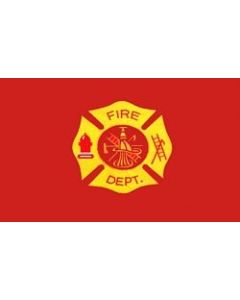 283008 - Fire Department 2 Sided Embroidered Flag 3' x 5' ft