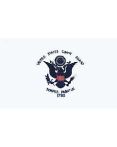 285003 - US Coast Guard 2 Sided Embroidered Flag 2' X 3'