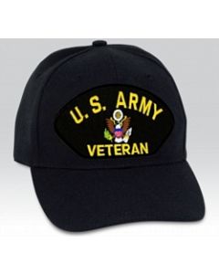 661366 - US Army Veteran Insignia Black Ball Cap Import