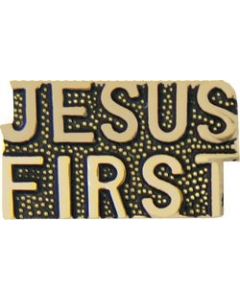 6825 - Jesus First Script Pin