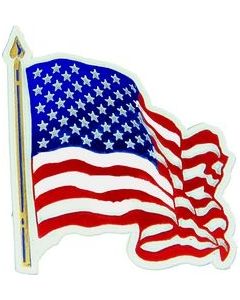98016 - Wavy US Flag Magnet