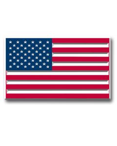98047 - Rectangle US Flag Magnet 2.5"