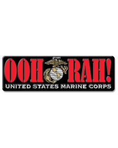 98048 - OOH-RAH USMC Magnet 4" wide