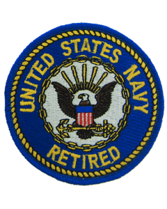 FL1091 - US Navy Retired (Round) Small Patch