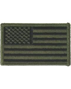 FL1073 - US Flag (Left) Subdue Small Patch 3 3/8"  x 2"