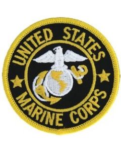 FL1339 - US Marine Corps (Black Background) Small Patch