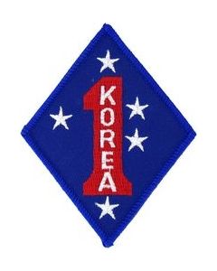 FL1496 - Korea 1st Marine Division Small Patch