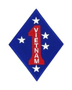 FL1556 - Vietnam 1st Marine Division Small Patch