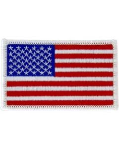 FL1671 - US Flag (Left) White Border Small Patch