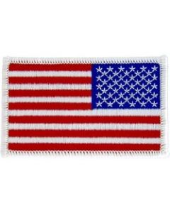 FL1672 - US Flag (Right) White Border Small Patch