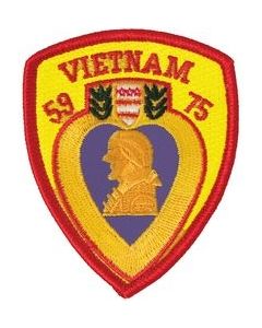 FLB1109 - Purple Heart Vietnam '59-'75 Small Patch