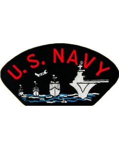 FLB1336 - US Navy w/ Ships Black Patch