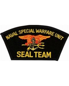 FLB1341 - Naval Special Warfare Unit Seal Team Black Patch