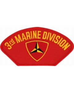 FLB1360 - 3rd Marine Division Insignia Red Patch