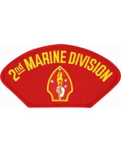 FLB1361 - 2nd Marine Division Insignia Red Patch
