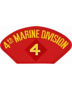 FLB1363 - 4th Marine Division Insignia Red Patch