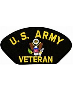 FLB1366 - United States Army Veteran Insignia Black Patch