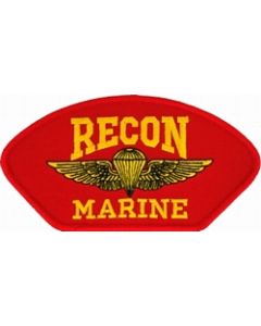 FLB1390 - US Marine Recon Insignia Red Patch