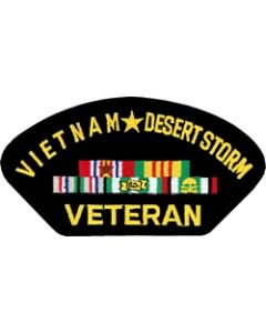 FLB1423 - Vietnam Desert Storm Veteran Black Patch