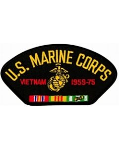 FLB1425 - US Marine Corps Vietnam Veteran with Ribbons Black Patch