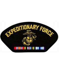 FLB1426 - US Marine Corps Expeditionary Force with Ribbons Black Patch