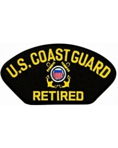 FLB1431 - US Coast Guard Retired Insignia Black Patch