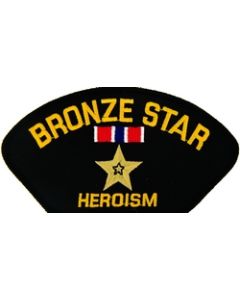 FLB1462 - Bronze Star Heroism Black Patch