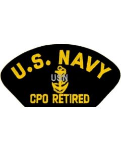 FLB1483 - US Navy E-7 CPO Retired Black Patch