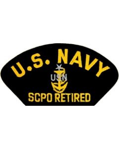 FLB1484 - US Navy E-8 SCPO Retired Black Patch