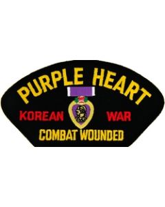 FLB1503 - Purple Heart Korean War Combat Wounded Black Patch