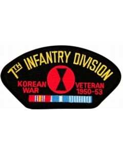 FLB1526 - 7th Infantry Division Korea Veteran Black Patch