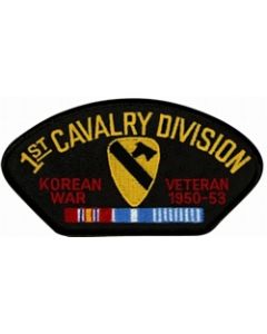 FLB1531 - Korea 1st Calvalry Division Veteran with Ribbon Black Patch