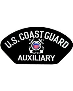 FLB1546 - US Coast Guard Auxiliary Insignia Black Patch