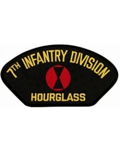 FLB1599 - 7th Infantry Division "Hourglass" Black Patch