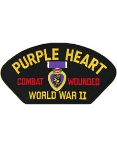 FLB1602 - Purple Heart WW II Black Patch